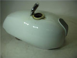 1969-75 NORTON COMMANDO Gas Fuel Tank USED WHITE W/ VALVES T-578 DONN-B7