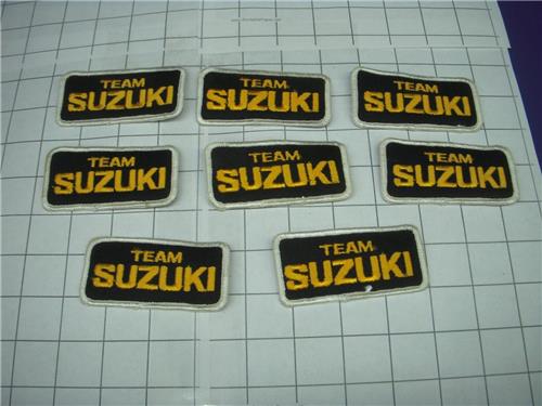 TEAM SUZUKI (8) VINTAGE MOTORCYCLE jacket jeans coat PATCH New DKP-26 COLLECTIBLE (red112)