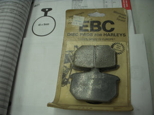 FA78 HARLEY DAVIDSON FXST FX FXE FXD XL XLH EBC Brake Disc Pads NEW (M44-43)