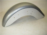 1998-04 VT1100 AERO 1100 Honda Front Fender Mud Guard White Silver Metal used FF-439 (C37)