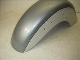 1998-04 VT1100 AERO 1100 Honda Front Fender Mud Guard White Silver Metal used FF-439 (C37)