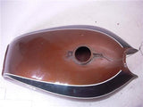 1974-77 KZ400 400 KAWASAKI FUEL GAS TANK ROOTBEER BROWN USED FO-1112 (Donn A5)