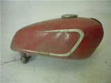 1970-71 F5 350 BIGHORN KAWASAKI FUEL GAS TANK RED USED FO-1132 (donn a11)