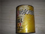 KENDALL GT-1 MOTOR OIL TIN QUART VINTAGE FULL CAN NEW COLLECTIBLE (c53-oil1g)
