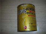 KENDALL GT-1 MOTOR OIL TIN QUART VINTAGE FULL CAN NEW COLLECTIBLE (c53-oil1g)