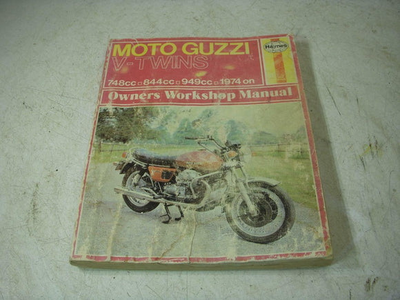 1974 ON MOTO GUZZI V-TWINS 748 844 949 HAYNES SERVICE MANUAL BOOK (man-g)