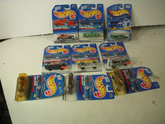 Vintage New Hot Wheels Tropical Sugar Rush Rigor Motor Double Lot of 9 Cars HW-4 COLLECTIBLE (J31)