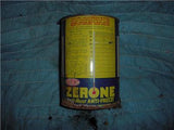 DUPONT ZERONE ANTI-FREEZE OIL VINTAGE EMPTY TIN QUART CAN USED COLLECTIBLE (c58-oil2i)