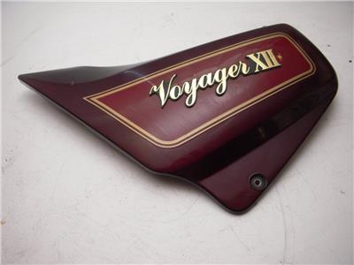 1986 Kawasaki ZG1200 ZG 1200 Voyager XII LEFT Side Cover MAROON used K4155-18 (g9-10)