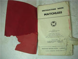 Vintage Matchless Single G3 350 Twin G12 650 used Instruction Manual BOOK (blue-1)