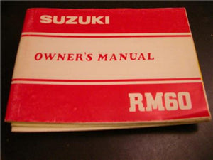 1983 SUZUKI 60 RM60 OWNERS MANUAL BOOK (blue-3)