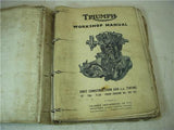 1960's Triumph 6T Thunderbird TR6 Trophy Bonneville Workshop Manual Binder used BOOK (man-F2)