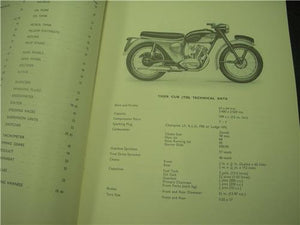 Triumph Tiger Cub T20 Replacement Parts Catalog No.7 Manual used BOOK (man-F2)