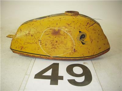 1974 ROCKFORD TORA 60 Gas Fuel Tank YELLOW USED T-549 (donn a13)