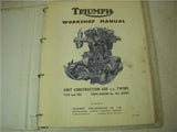 1969 Triumph TR6 650 Trophy T120 Bonneville Workshop Manual Binder used BOOK (man-F2)