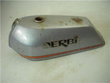 Vintage Derby Laguna Sport Gas Fuel Tank Gray Army Moped Tank used WT-91 (DONN B1)