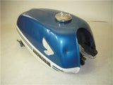 1968 Honda CB350 CB 350 Blue White Fuel Gas Tank used 101122-12 (DONN b4)