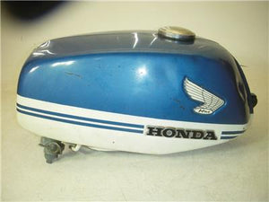 1968 Honda CB350 CB 350 Blue White Fuel Gas Tank used 101122-12 (DONN b4)