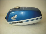 1968 Honda CB350 CB 350 Blue White Fuel Gas Tank used 101122-12 (DONN b4)