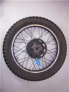 1978 Suzuki TS250 TS 250 REAR RIM Wheel w/ sprocket USED 101122-25 (D3)