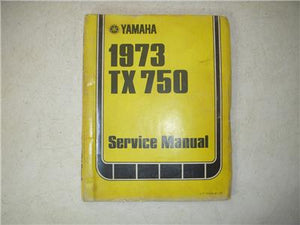 1973 Yamaha TX750 TX 750 OEM Service Manual LIT-11613-41-73 USED 101122-33 (D2)