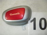 1967 Benelli Barracuda Right Side Cover METAL - Silver Red used 120722-10 (M31)