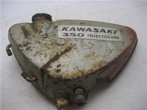 1969-70 Kawasaki A7 350 Twin Oil Tank Used 11218-60 (a28)