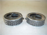 Amal Carb Offset Filter Pair @ 2" Triumph Chrome Dented 113022-31 (A39)