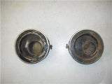 Amal Carb Offset Filter Pair @ 2" Triumph Chrome Dented 113022-31 (A39)