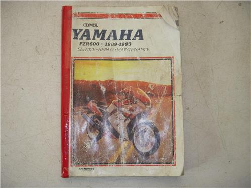 1989-93 Yamaha FZR600 FZR 600 Clymer Service Manual M396 used 121421-10 (man-d)