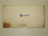 Vintage 1979 Chrysler New Port New Yorker Owners Operating Manual used 121421-33 (man-d)