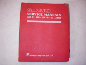 Factory Suzuki Service Brochures 1978 GS1000 GS 1000 Manual 121421-15 (man-d)