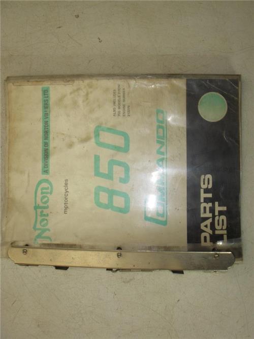 Factory Norton 850 Commando PARTS Lists Loose Leaf Manual 121421-20 (man-d)