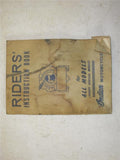 Vintage Indian Riders Instruction Manual all Motorcycles except verticals 121421-24 (man-d)