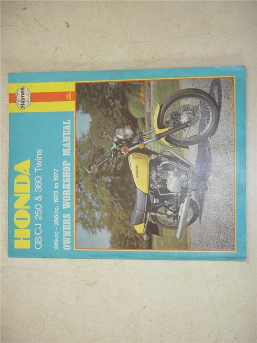 Vintage 1973-77 Honda CB CJ 250 360 Haynes Repair Manual 291 121421-26(man-d)