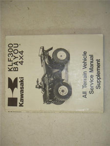 1989-2003 Kawasaki KLF300C Bayou 4x4 4 wheeler 99924-1117-61 Service Manual 121421-28 (man-d)