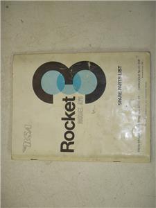 MANUAL Vintage BSA Rocket 3 A75 Spare Part List Manual #00-5141 used 121521-08 (check E)