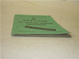 MANUAL Vintage LUCAS Maintenance Instruction for Motorcycle Lighting used 121521-11 (check E)