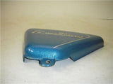 1975 Norton Commando 750 850 Left Side Cover BLUE used 120722-14 (M31)