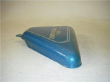 1975 Norton Commando 750 850 Left Side Cover BLUE used 120722-14 (M31)