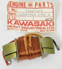 21047-015 LIGHTING COIL (A) NOS KAWASAKI F6 1971-73 (RED130)