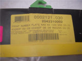 2004-08 KX250F KX450F FRONT NUMBER PLATE KAWASAKI ACERBIS 15212106 (C16)
