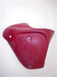 1967-69 BSA Scrambler 650 Left Side Cover Dull Red Fiberglass used 120722-21 (M31)