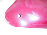 1967-69 BSA Scrambler 650 Left Side Cover Dull Red Fiberglass used 120722-21 (M31)