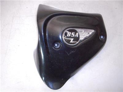 Vintage 1965-66 BSA Scrambler 650 Left Side Cover Black w/emblem used 120722-22 (M31)
