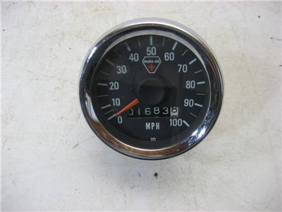 Vintage 1969-70 Motoski Speedometer 100MPH Speedo used 33018-12 (A34)