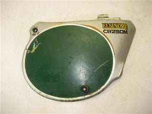 SIDE COVER 1973-74 Honda CR250M Elsinore Used Right Hand Side Cover 40718-07 (a67)