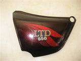 SIDE COVER 1984 Kawasaki KZ550 LTD Used Left Hand Side Cover; Burgandy 40718-25 (a67)