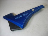 SIDE COVER 1982 XJ750RJ 750 Seca YAMAHA Used Left Side Cover Blue Repaint 40718-36 (a67)