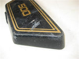 SIDE COVER 1976 XS500 500 YAMAHA Used Left Side Cover Black W/ Gold Stripe 40718-45 (a67)